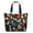 Cartoon, variant on Geometric Cat Pattern Travel Bag, Abstract Cat Art Weekender Duffel Tote, Large Capacity Carry-on Bag for Women