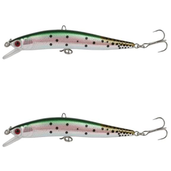Bisitoy 2Pcs Glow Fishing Lures Set with Luminous Coating for Night Fishing