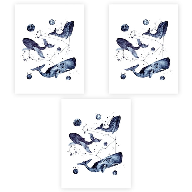 Matsuzay 3 piezas de pinturas de arte de pared sin marco, impresión de lienzo, obra de arte colgante para sala de estar, baño, decoración de Decoración del hogar Matsuzay HA010973-00