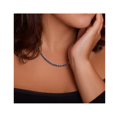 thumbnail image 3 of 33 Carat (ctw) Lab Created Blue Sapphire Necklace in Sterling Silver, 3 of 4