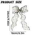 thumbnail image 3 of French Silky Bow Curtain Tiebacks, Lace Ribbon Curtain Ties and No-Drill Holdbacks for Sheer Drapes, Bedrooms, Nurseries, Canopies and Wedding Decor, 3 of 6