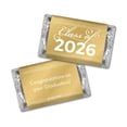 thumbnail image 2 of 1,805 Pcs Gold Graduation Candy Mix - Class of 2026 Wrapped Miniatures & Almond Kisses (23.75 lbs), 2 of 7