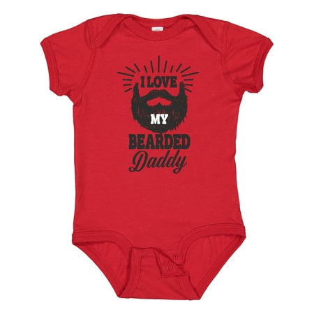 

Inktastic I Love My Bearded Daddy Boys or Girls Baby Bodysuit