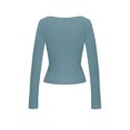 thumbnail image 7 of ByworldtasicNo Boundaries Womens Long Sleeve Crop Top Square Neck Workout Athletic Casual Cropped Fitted Basic Shirts, 7 of 7