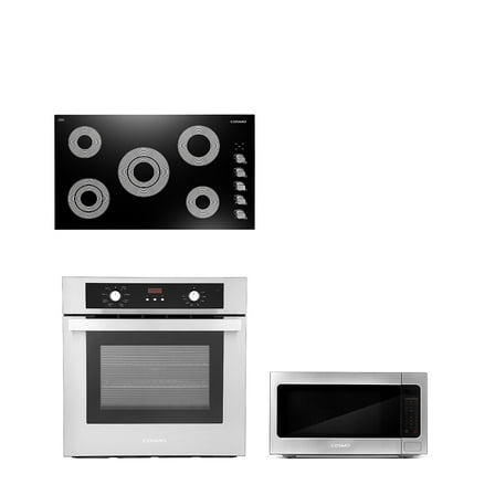 Cosmo COS-965AGC 36 in. Stainless Steel Gas Range with 5 Burners - LP Kit