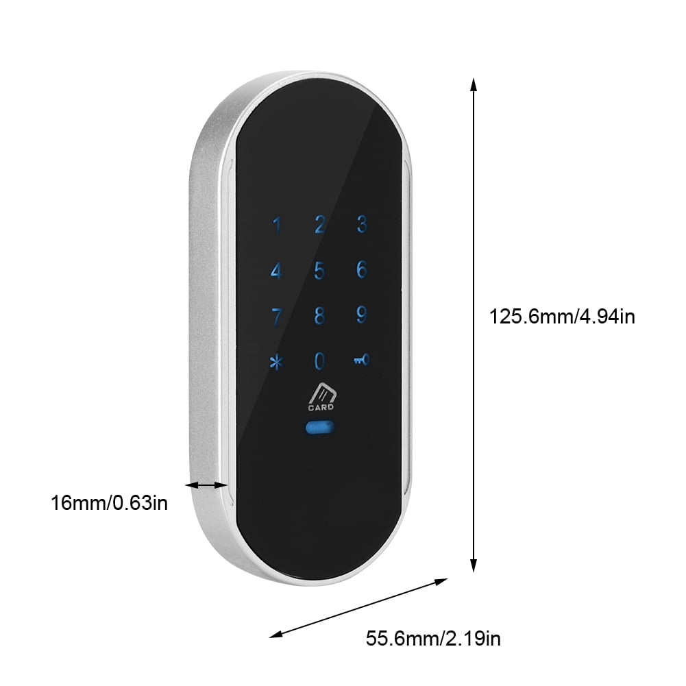 Nieyigj Smart Electronic Password Coded Inductive Cabinet Lock for Sauna Gym Locker and Office Drawers Keyless Entry Hardware (7.48 in / 19 cm)