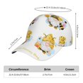 thumbnail image 2 of Balery Gnomes Honey Bee Gorra de béisbol de tamaño ajustable para correr, entrenar y actividades al aire libre. Gorra de papá para todas las estaciones., 2 of 6