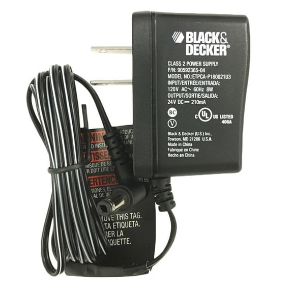 Black and Decker Replacement Charging Adaptor # 90592365-03