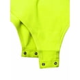 thumbnail image 5 of A2Y Women's Fashion Basic Premium Cotton Racerback Tank Body Suit Neon Lime L, 5 of 5
