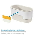 thumbnail image 5 of iDesign Adhesive Soap Dish – Orleans Collection - Coconut/White, 5 of 12