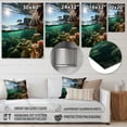 thumbnail image 4 of Designart "Underwater View of the Beach III" Nautical & Beach Metal Art Living Room, 4 of 5