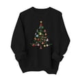 thumbnail image 4 of Qzwdhjm Christmas Sweatshirts for Girl Xams Trees Graphic Crewneck Sweatshirt Thin Fleece Long Sleeve Pullovers for Christmas Party 2-15Y, 4 of 9