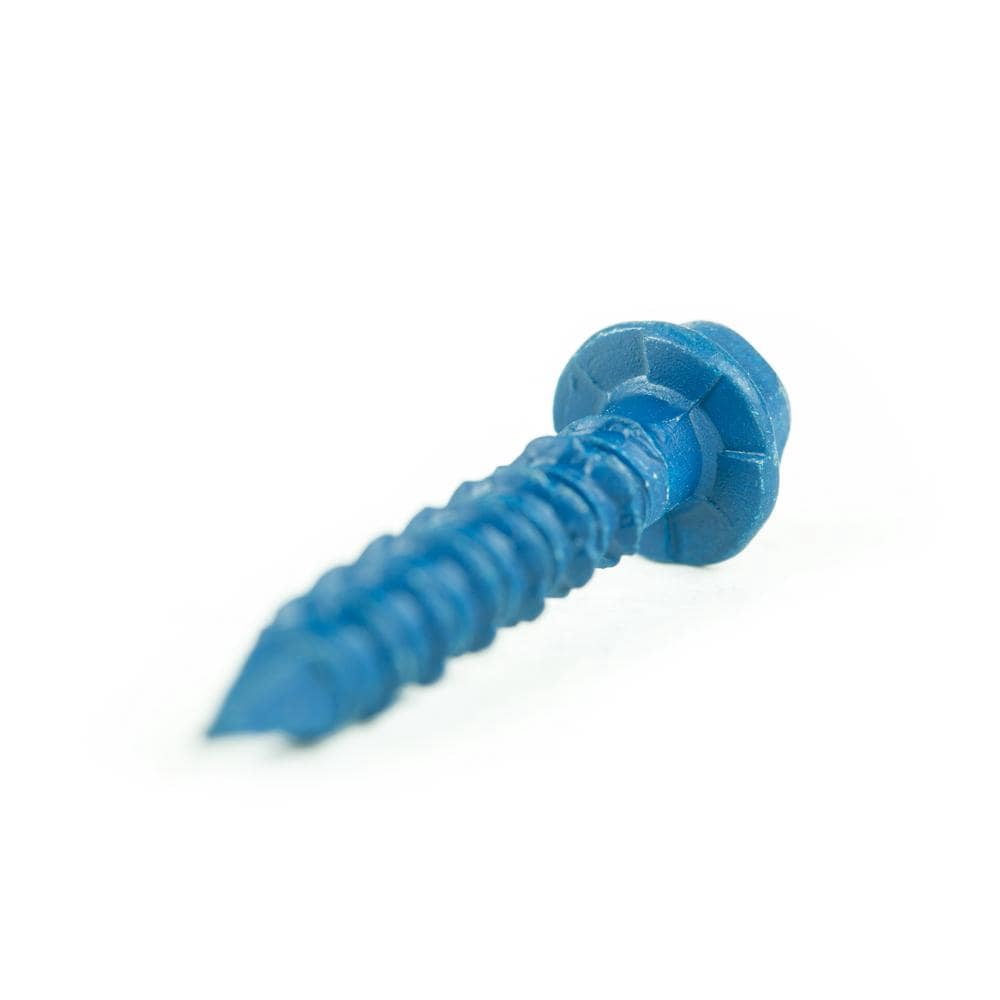 Buildex Tapcon 24301 Screw Anchor, Hex, Phillips, Slotted Drive, Steel, Climaseal - pack of 75