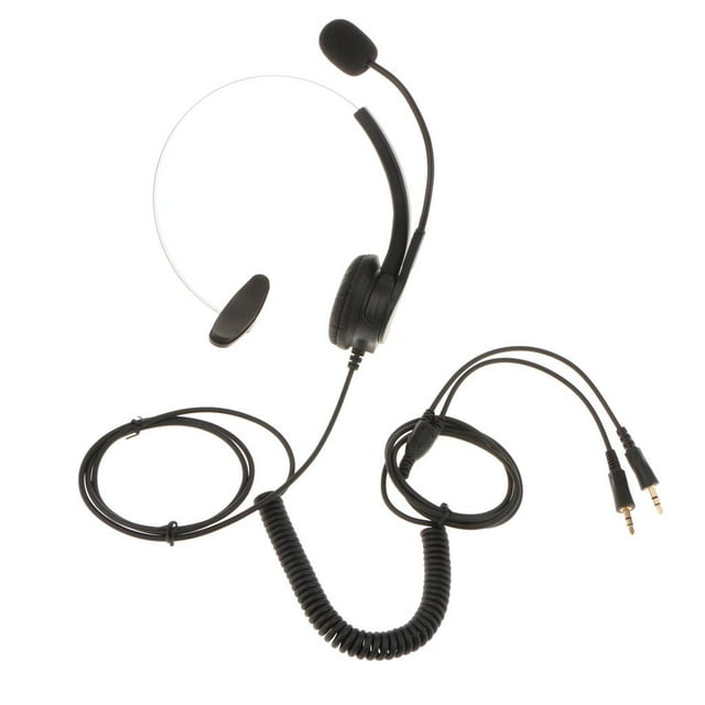 Auriculares Vh500 Multiusos en Oficina W / Microphone Enchufe de 3,5 Mm Accesorios Color Negro CUTICAT Auriculares telefónicos con cable