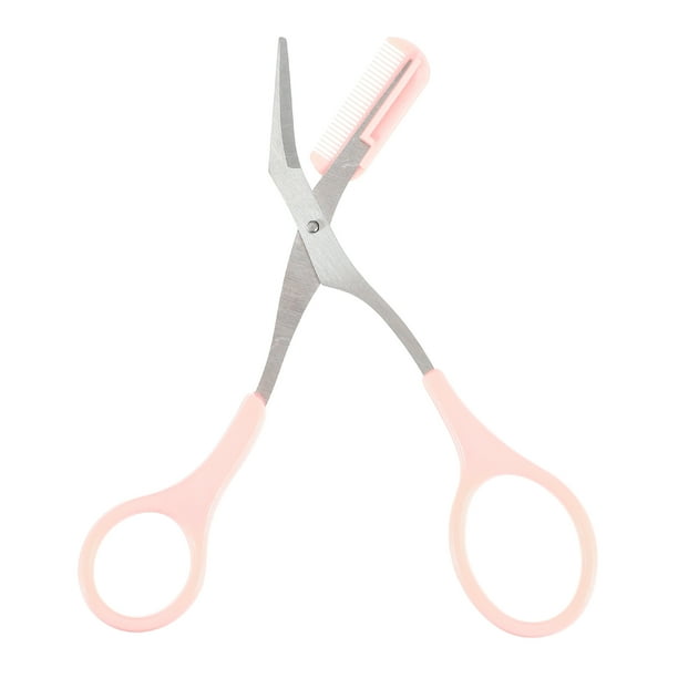 Tijeras para recortar cejas Unique Bargains Tijeras para cejas Acero inoxidable Rosa