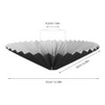 thumbnail image 2 of OULII 1 Piece Living Room Light Shade Black Cloth Umbrella Shape for Pendant Light, 2 of 8
