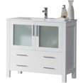 thumbnail image 6 of Blossom 36" Solid Wood Vanity | Glossy White | Ceramic Sink | Tempered Glass Doors | Soft-Close Drawers, 6 of 6
