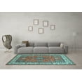 thumbnail image 3 of Ahgly Company Indoor Rectangle Persian Light Blue Traditional Area Rugs, 2' x 3', 3 of 4