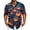 Blue, variant on Men's Halloween Long Sleeve Button Down Shirt, Casual Halloween Print Shirt with Lapel Collar, Regular Fit Halloween Party Costume Shirt for Holiday Events Black XL
