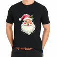 thumbnail image 3 of Santa Claus Pink Christmas Face Old Xmas Vintage Pink Santa T-Shirt for Adults Men and Women, 3 of 4