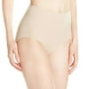 Bali Women's Microfiber Seamless Brief Panty (Pack of 3) 3 Nude Damask