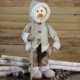 thumbnail image 3 of Northlight Winter Skiing Snowman Christmas Figure Decoration - 21.5" - Beige, 3 of 3