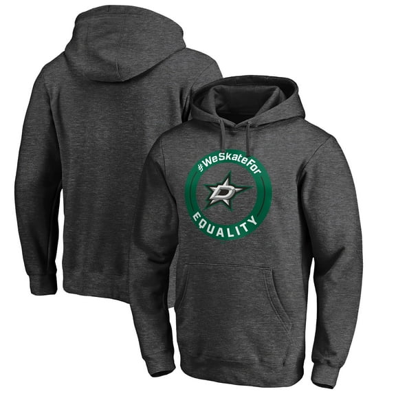 Men's Heather Gray Dallas Stars #WeSkateFor Pullover Hoodie