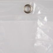 J & M Home Fashions Solid Shower Curtain Clear