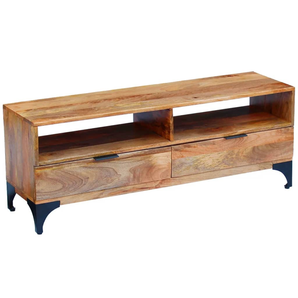 Kepooman Solid Wood TV Unit for Home, Brown Kepooman Solid Wood TV Unit for Home, Brown