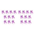 thumbnail image 1 of Matsuzay 10 piezas Bow Pull Decor Festive Packing Crafts Ligero Hand-Pulled Flower Wedding Christmas Car Heart / Light Purple Corazón/Morado Claro 2piezas, 1 of 6