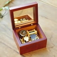 thumbnail image 3 of Slipping Through My Fingers Music Box, Hand Crafted Miniature Walnut Wood Music Boxes, 3 of 4