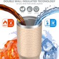 thumbnail image 3 of Modern 30oz Handheld Travel Tumbler with Handle – Double Wall Stainless Steel Insulated Cup, Flip Straw Lid, Leak-Proof & BPA-Free for Hot and Cold Drinks – Durable Coffee & Juice Mug White, 3 of 7