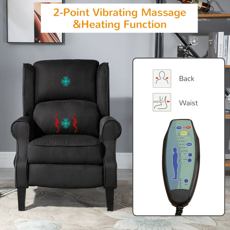 Homcom heated 2025 massage recliner chair