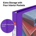 thumbnail image 3 of Staples Heavy Duty 1" 3-Ring View Binder Purple (24673-US) 82707, 3 of 6