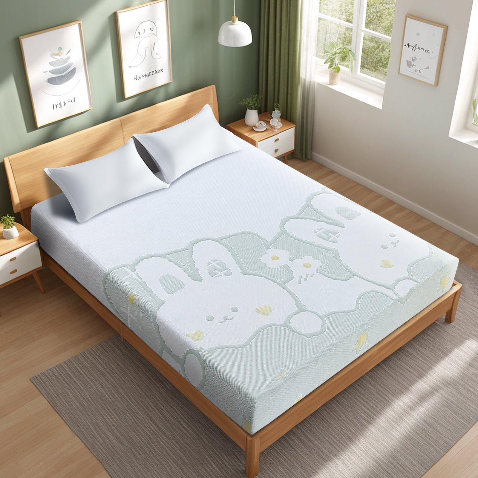 VFD 5" Gel Memory Foam Mattress, Medium Feel, Twin-XL