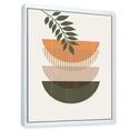 thumbnail image 3 of Designart 'Abstract Geometrical Moon and Sun With Leaf II' Modern Framed Canvas Wall Art Print, 3 of 5