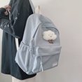 thumbnail image 2 of Schoolbag Female Student Korean Version Female Junior High School College Solid Color Backpack Versatile High-value Backpack, 2 of 5