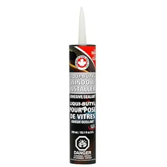 Dominion Sure Seal DOMCLW Liquid Butyl Sealer - 300 ml Cartridge - Black - Liquid - 24 Hr. Curing