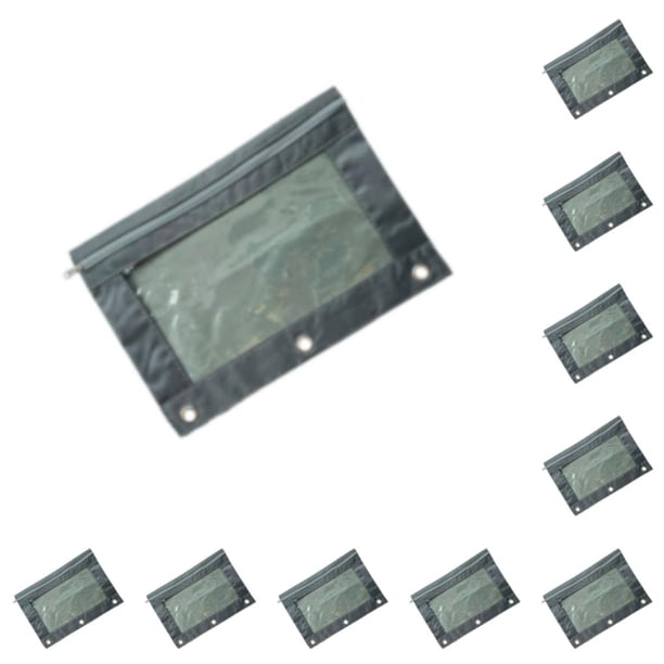 Seitruly Práctico estuche con cremallera para guardar y organizar documentos Estuche para guardar documentos Estuche para documentos Gris Gris oscuro 10Conjunto