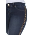 thumbnail image 3 of White Mark Women's Plus Size Super Stretch Denim with Cheetah Pannel, 3 of 5