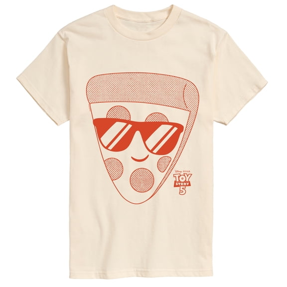 Toy Story - Pizza With Sunglasses Men's Short Sleeve Graphic T-Shirt