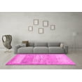 thumbnail image 3 of Ahgly Company Indoor Square Abstract Pink Contemporary Area Rugs, 6' Square, 3 of 4