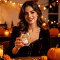 thumbnail image 2 of 2D Halloween Glass Cups, Cute Coffee Glass Cups, Glassware Drinking Glasses, Stemless Drinking Glass with Spooky Designs, Clear Cups for Cocktails, Juices & Iced Coffee (F), 2 of 9