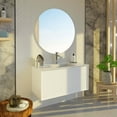 thumbnail image 4 of DAX INTERNATIONAL Berlin Single Vanity Cabinet 24" Inches Matt White w/ Onix Basin, 4 of 5