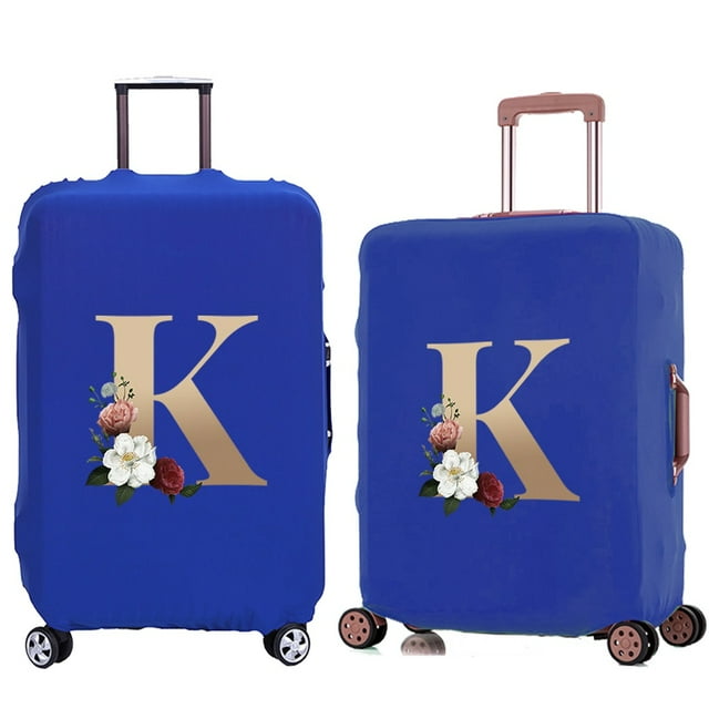 Luggage Cover Travel Suitcase Protective Cover for Trunk Case 18 '' -28 '' Foldable Elastic Suitcase Cover Gold Pattern 8gold K L
