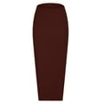 thumbnail image 5 of Mrat Weekend Skirts Women's Versatile Leisure Home Resort Beach Maxi Skirt Renaissance Skirts S-135 Coffee S, 5 of 6