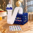 thumbnail image 4 of Happy Birthday Money Pull Box Birthday Surprise Gift Box with Hidden Cash Slot Party Table Favor and Pull Card Design,Blue, 4 of 4
