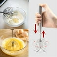 thumbnail image 5 of Stainless Steel Semi-Automatic Hand Push Whisk, Rotary Egg Beater for Cooking and Baking, 5 of 6