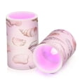 thumbnail image 7 of Yayeee Flameless Candles with Remote Flickering Battery Operated Multi Color Changing, Green Watercolor Seashells, 7 of 7