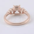 thumbnail image 5 of solitaire jewels 2.5CT Radiant Moissanite 9 Stone Engagement Ring For Women, 14K Rose Gold, 5 of 7